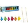 Satz von 6  enten mit haken und 2 angelrute
