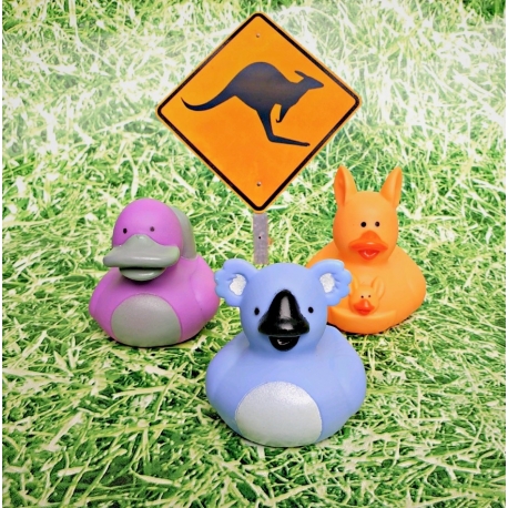 Badeend mini Australische dieren (per 3)  Mini eendjes