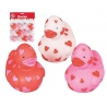 Rubber duck mini hearts 4 cm (bag of 12 pieces)