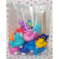 DUCKYbag 11 grote en 7 kleine eenhoorn kermis eendjes & 2 hengels  Kermiseenden
