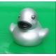 Rubber duck mini silver B 5 cm  Silver