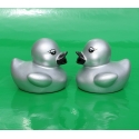 Gummie-ente mini mini Silber B 5 cm