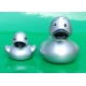 Rubber duck mini silver B 5 cm  Silver