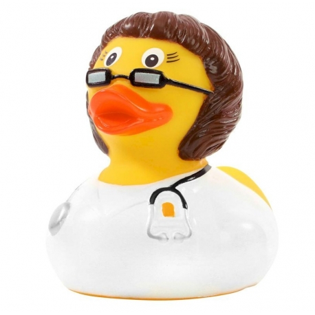 Rubber duck doctor woman brunette DR  Profession ducks