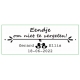 Rectangle label wedding Eendje om niet te vergeten! (25 pieces)  Labels &  pers. message