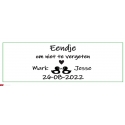 Rectangle label wedding Eendje om niet te vergeten. Heart (25 pieces)