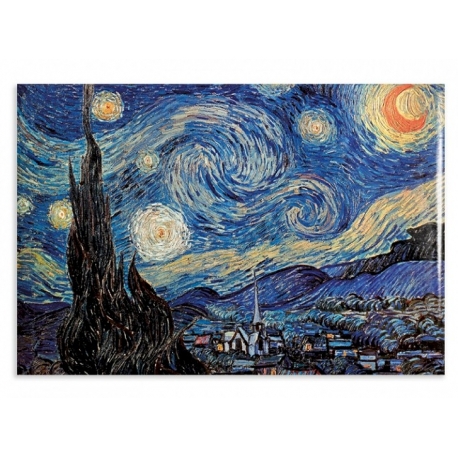 Gallery Magnet - The Starry Night - Van Gogh  Magneetjes mee bestellen