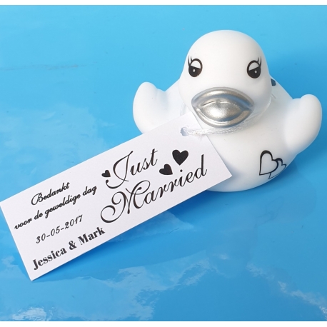 Etikett Rechteck Hochzeit just married 1A (pro 25)  Home