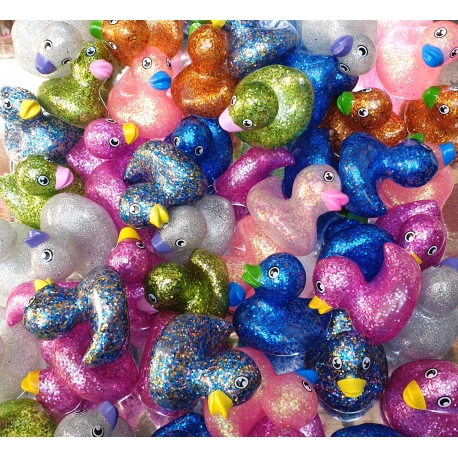 Set of 500 Glitter rubber ducks B  Mini ducks
