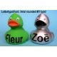 Duck with your own name Silver  Duck with your Text