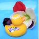 Gummi-ente Blumendesign DR  Mehrere enten