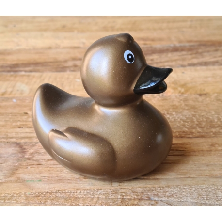 Gummi-ente Bronze 8 cm B  Gold