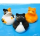 Rubber duck mini cat (per 3)  Mini ducks