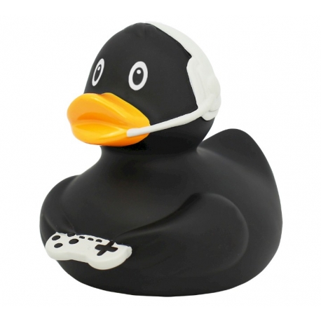 Rubber duck Gamer Black & White LILALU  Lilalu