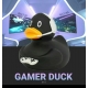 Rubber duck Gamer Black & White LILALU  Lilalu