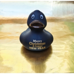 DUCKY TALK  Merry Christmas & happy NEW YEAR black  Ducks with text