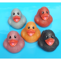 Set of 100 mini rubber ducks Glitter B  Mini ducks