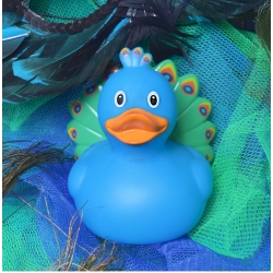 Rubber duck peacock LILALU  Lilalu