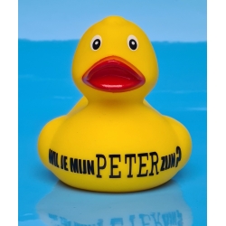 Duck Badeend wil je mijn PETER zijn  Duck with your Text