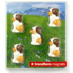 Mini magneetjes Hond Sint-bernard Barry  Magneetjes mee bestellen