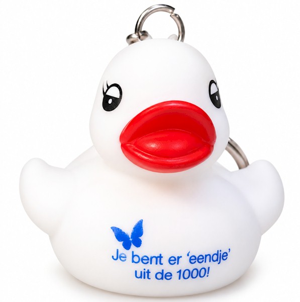 Logo badeend sleutelhanger